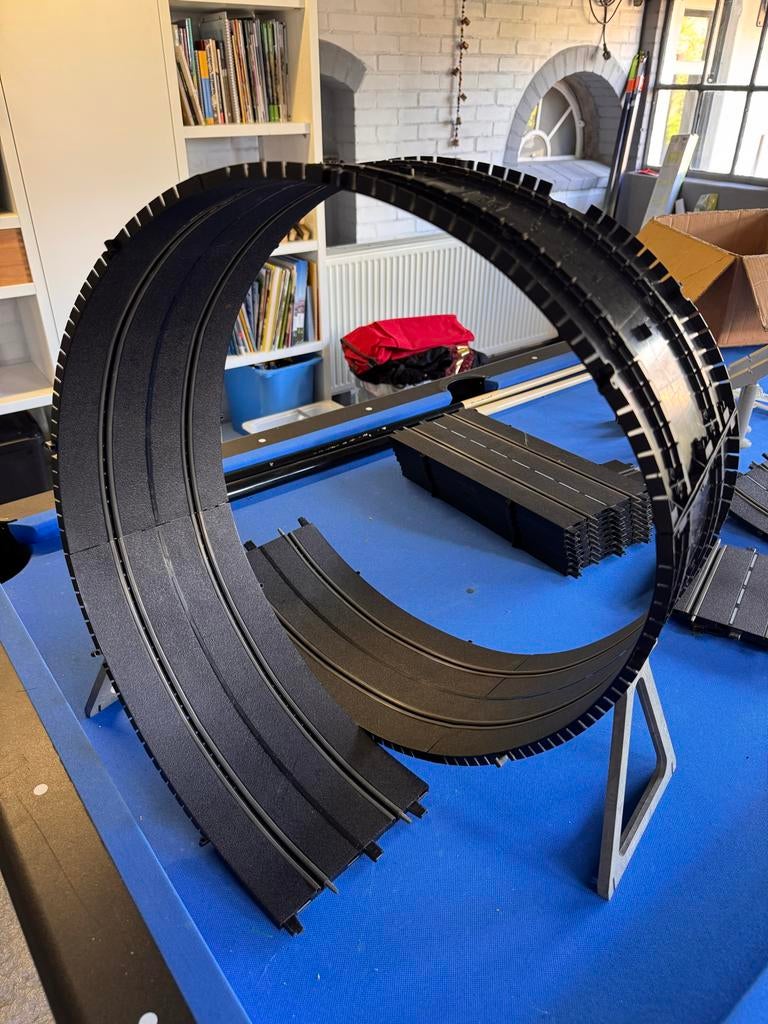 Fleischmann Racebaan met Looping en Diverse Onderdelen, Carrera, Ophalen of Verzenden, Met looping, Elektrisch