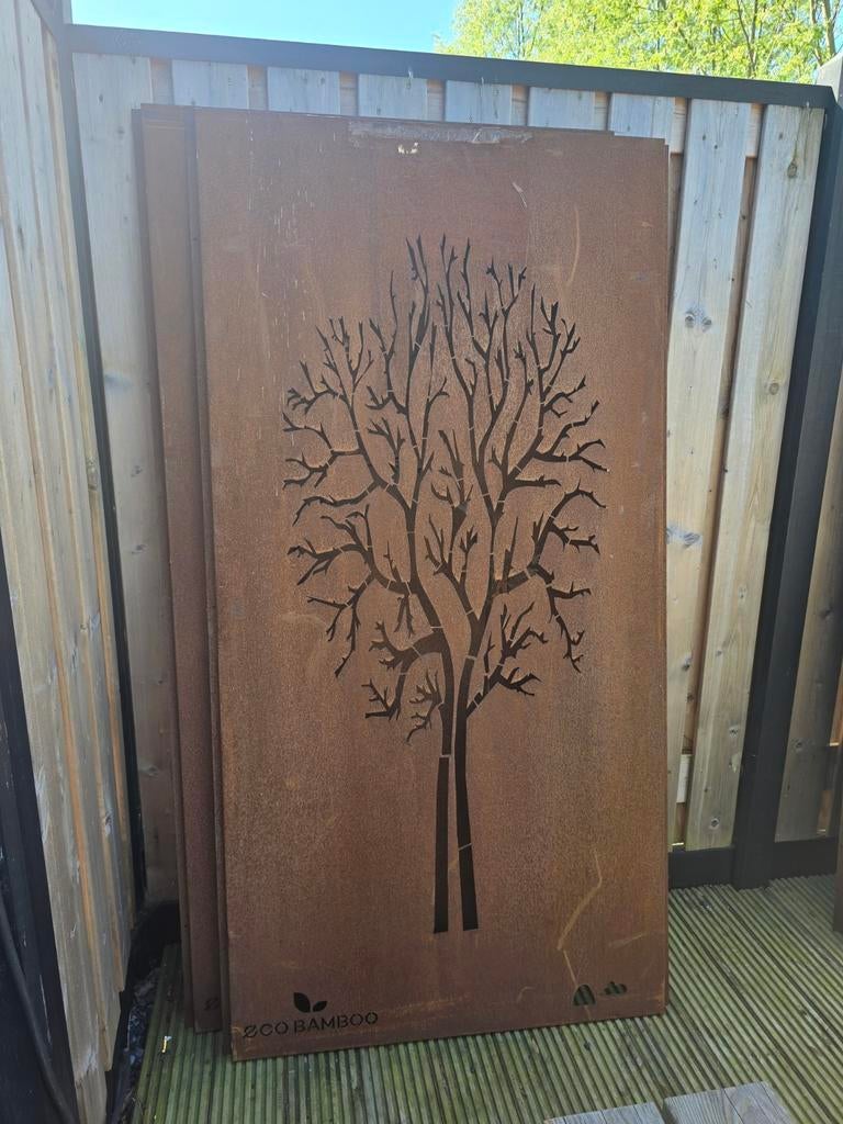 Cortenstaal platen met boommotief - Laatste stuks!, Tuin en Terras, Ophalen of Verzenden, Nieuw, 20 m² of meer