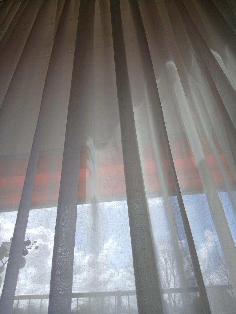 Gordijnen zo goed als nieuw, 200 cm of meer, Wit, Ophalen of Verzenden, Zo goed als nieuw