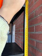 SET VAN 2 ZWARTE OPEN KASTEN METAAL INDUSTRIEEL, Ophalen, Gebruikt