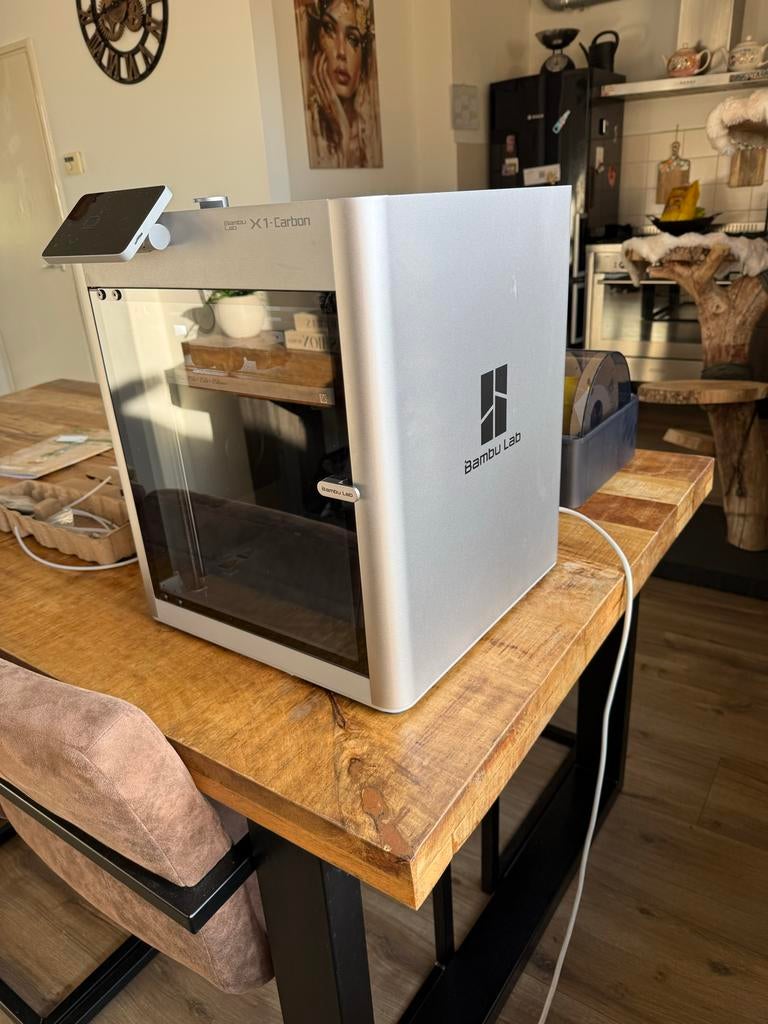 Bambulab X1 Carbon Combo met AMS - 330 uur, Computers en Software, 3D Printers, Ingebouwde Wi-Fi, Ophalen of Verzenden, Zo goed als nieuw