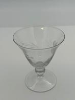Vintage Glazen Coupe Glas met Bloemmotief, Antiek en Kunst, Ophalen of Verzenden