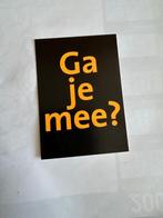 Ga je mee?, Ophalen of Verzenden, 1980 tot heden, Ongelopen, Overige thema's
