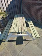 Houten picknicktafel - Opknapper, Tuin en Terras, Ophalen, Gebruikt, Rechthoekig, Hout