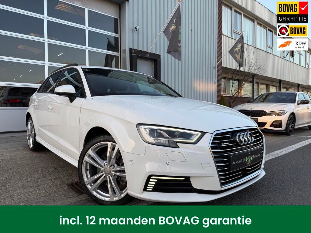 Audi A3 Sportback 40 e-tron Sport 204PK S18/LED/CAM/NAV/LEER, Gebruikt, 4 cilinders, Wit, Hybride Elektrisch/Benzine