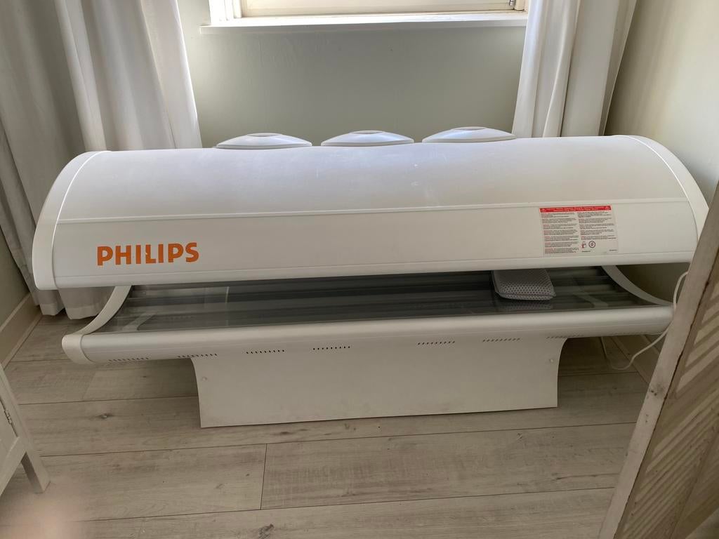 Phillips zonnenbank, Witgoed en Apparatuur, Zonnebanken en Gezichtsbruiners, Ophalen of Verzenden, Zonnebank dubbelzijdig, 15 lampen of meer