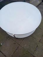 Ronde salontafel met wit blad, Huis en Inrichting, Ophalen