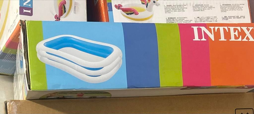 Rechthoekig zwembad met afdekhoes en eenhoorn zwembad, Minder dan 80 cm, Nieuw, Ophalen of Verzenden, Minder dan 200 cm