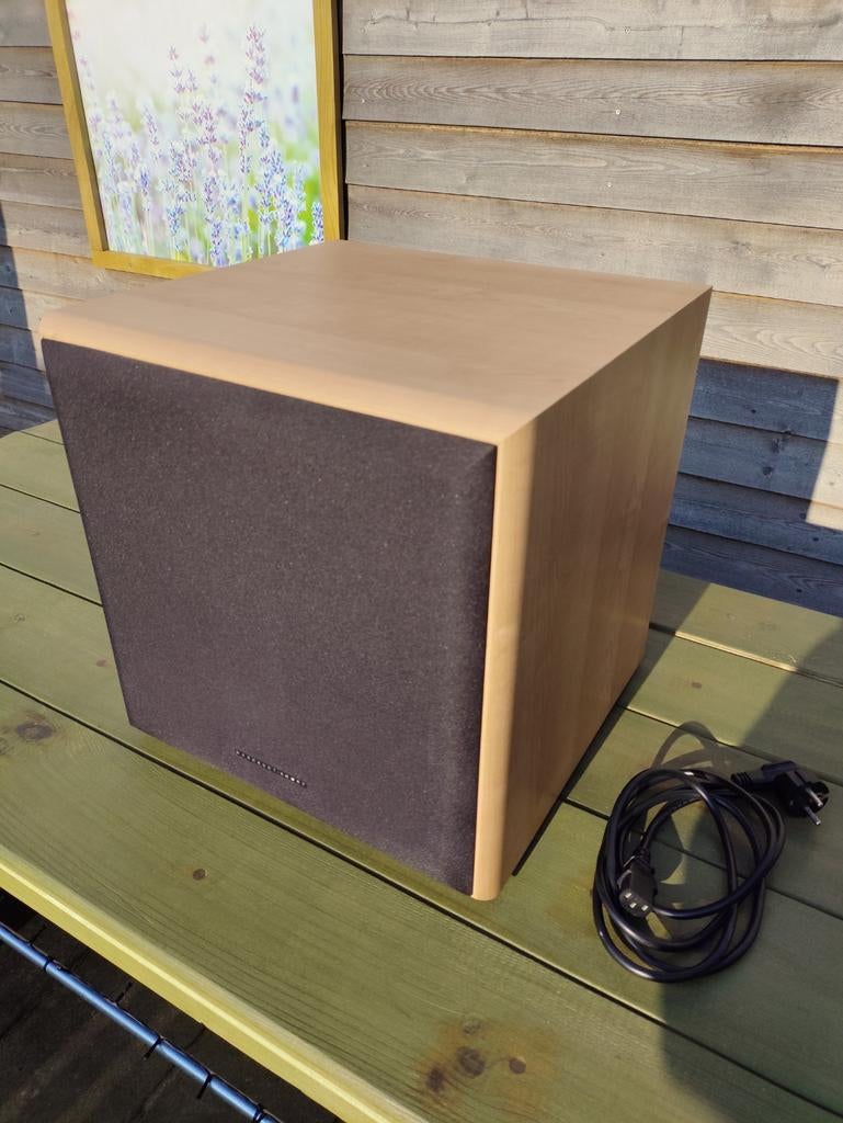 Mordaunt Short MS907W actieve subwoofer 250W, Audio, Tv en Foto, Luidsprekers, Subwoofer, Zo goed als nieuw, 120 watt of meer