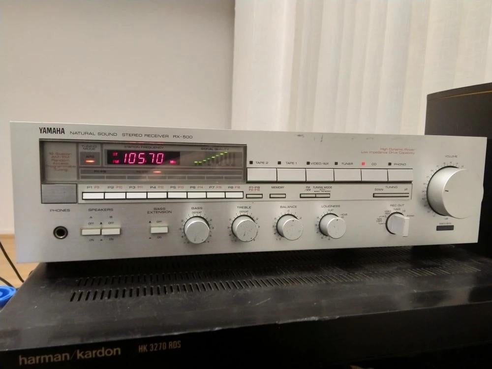 Yamaha Natural Sound Stereo Receiver RX-500, Audio, Tv en Foto, Versterkers en Receivers, Gebruikt, Yamaha, Ophalen of Verzenden
