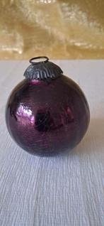 Heksenbal kerstbal rond paars, Ophalen of Verzenden