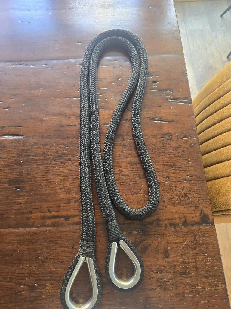 Afmeerlijn ( dynema ) voor afmeren boei met rvs kous, Watersport en Boten, Gebruikt, Minder dan 15 m², Ophalen of Verzenden, 6 meter of meer