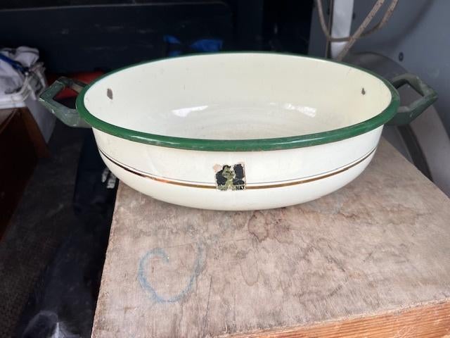 Emaille wasteiltje, Antiek en Kunst, Ophalen of Verzenden