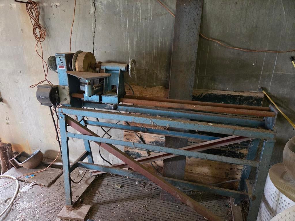 Degelijke houtdraaibank met accessoires, Ophalen, Gebruikt, Houtdraaibank, 500 tot 1000 mm