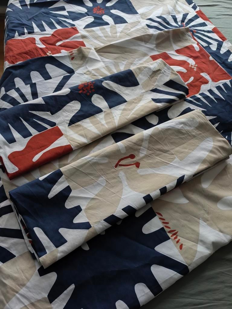 Te koop, 2X Ikea eenpersoons dekbedovertrek., Huis en Inrichting, Slaapkamer | Beddengoed, Dekbedovertrek, Eenpersoons, Ophalen