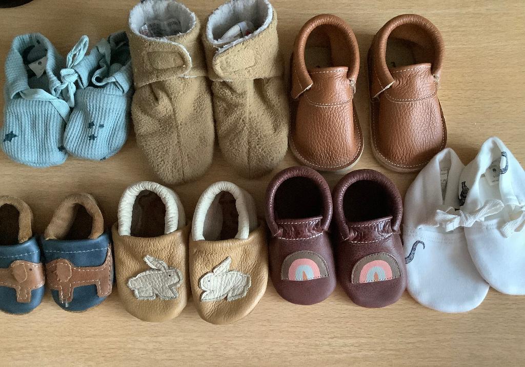 7 paar Schoentjes en slofjes, 0-1 jaar, Kinderen en Baby's, Babykleding | Schoentjes en Sokjes, Verzenden, Nieuw, Jongetje of Meisje