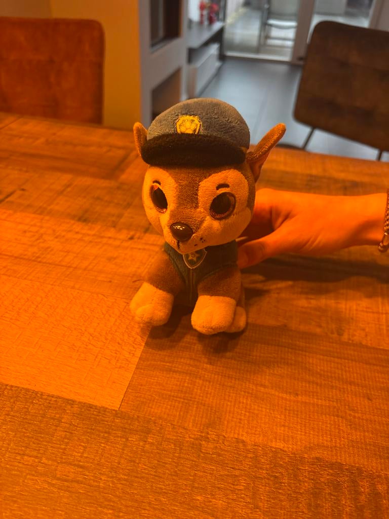 Paw Patrol knuffels - Chase, Marshall en Skye, Gebruikt, Klein (minder dan 20 cm), Bruin, Paw Patrol