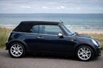 Super complete Mini cooper CABRIO, LEER, alles electrisch, Voorwielaandrijving, Zwart, 4 cilinders, Cabriolet