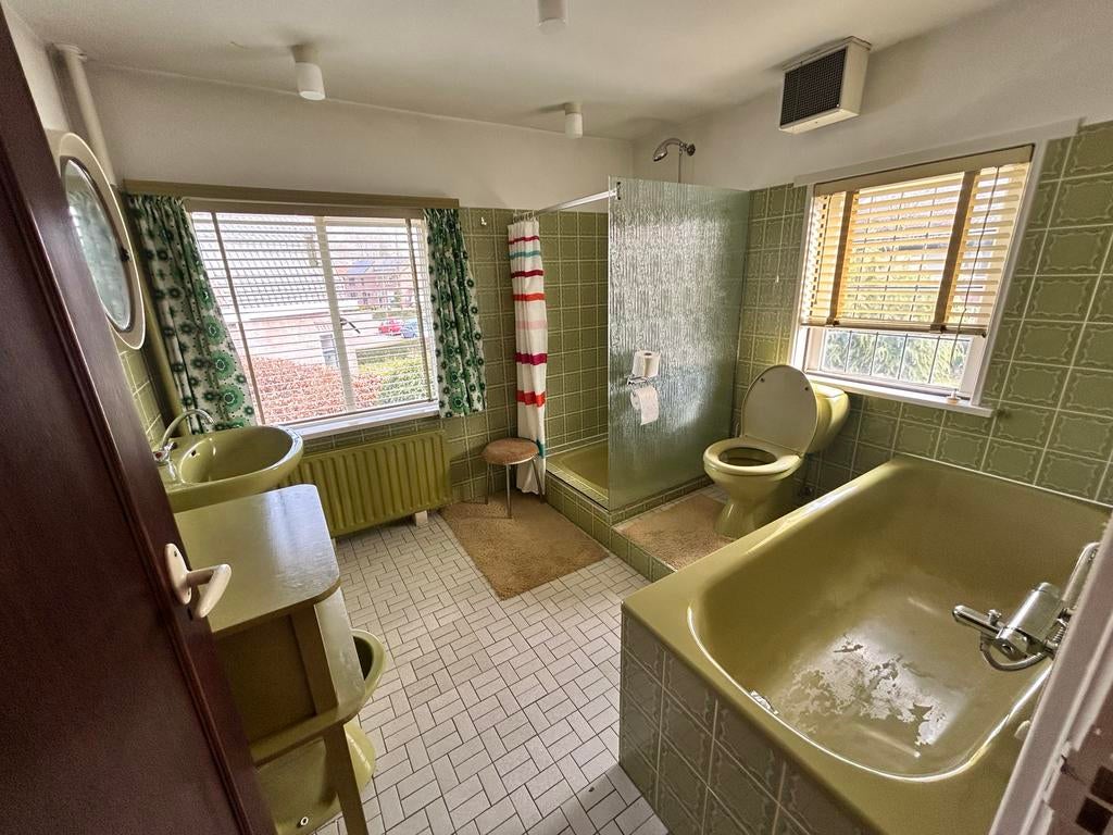 Complete retro groene badkamer (douche, bad, bidet, toilet,, Ophalen, Gebruikt, Bad