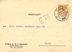 Firma A.S.J. Dekker, Goes - 05.1926 - briefkaart, Ophalen of Verzenden, Briefkaart