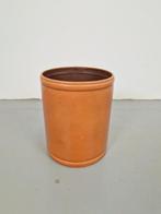 Vintage cognac leren prullenbak Denemarken ´60 leer, Overige materialen, N, Ophalen of Verzenden, Minder dan 10 liter