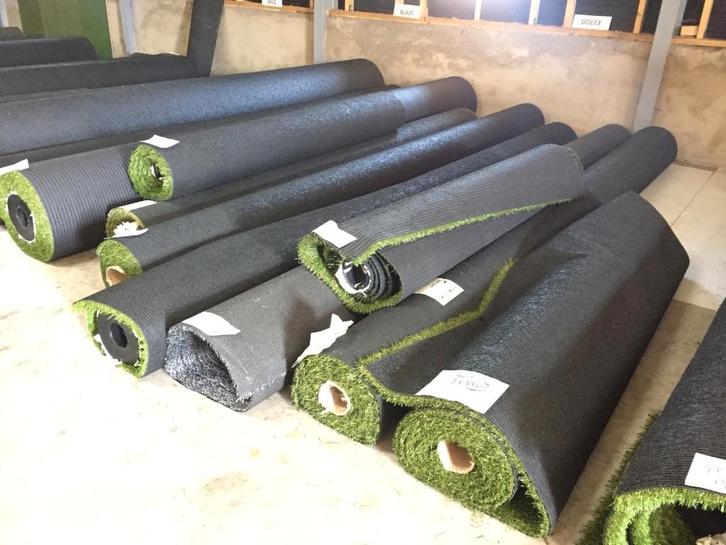 Diverse restanten en couponnen kunstgras, nieuw, luxe, op=op, Tuin en Terras, Gras en Kunstgras, Nieuw, Minder dan 10 m², Ophalen