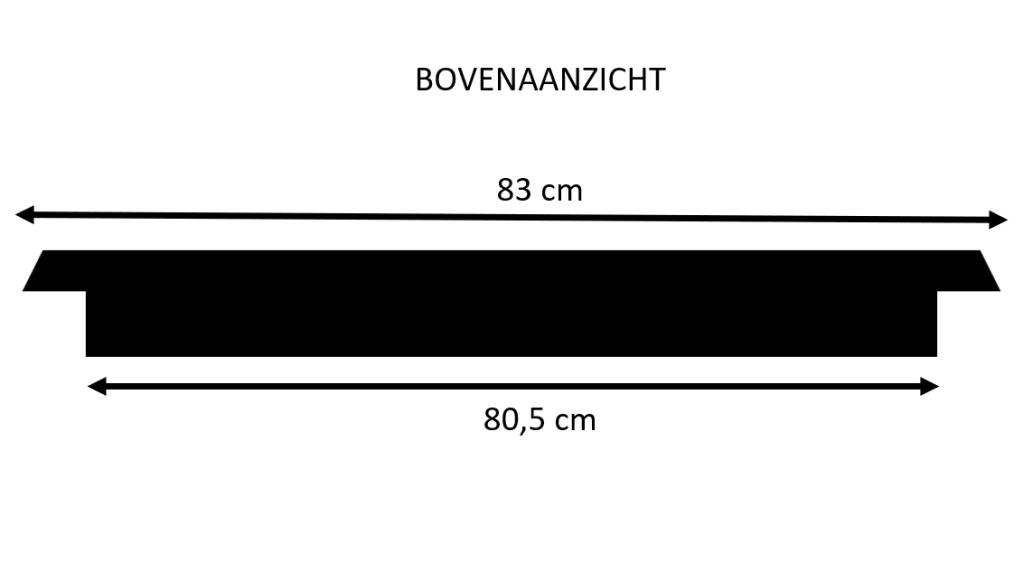 ACTIE - Staallook deuren opdek 201,5 x 80,5 cm - OP=OP, 80 tot 100 cm, Binnendeur, Niet ingevuld, Nieuw
