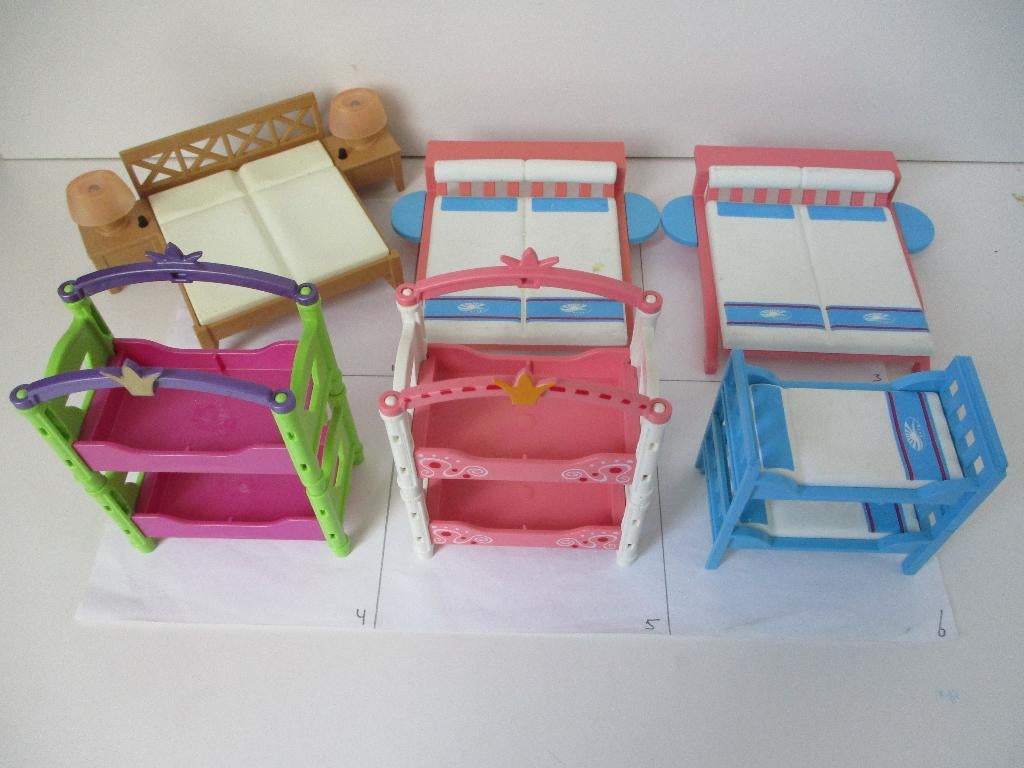 playmobil onderdelen bedden/div, Ophalen of Verzenden, Zo goed als nieuw, Los playmobil