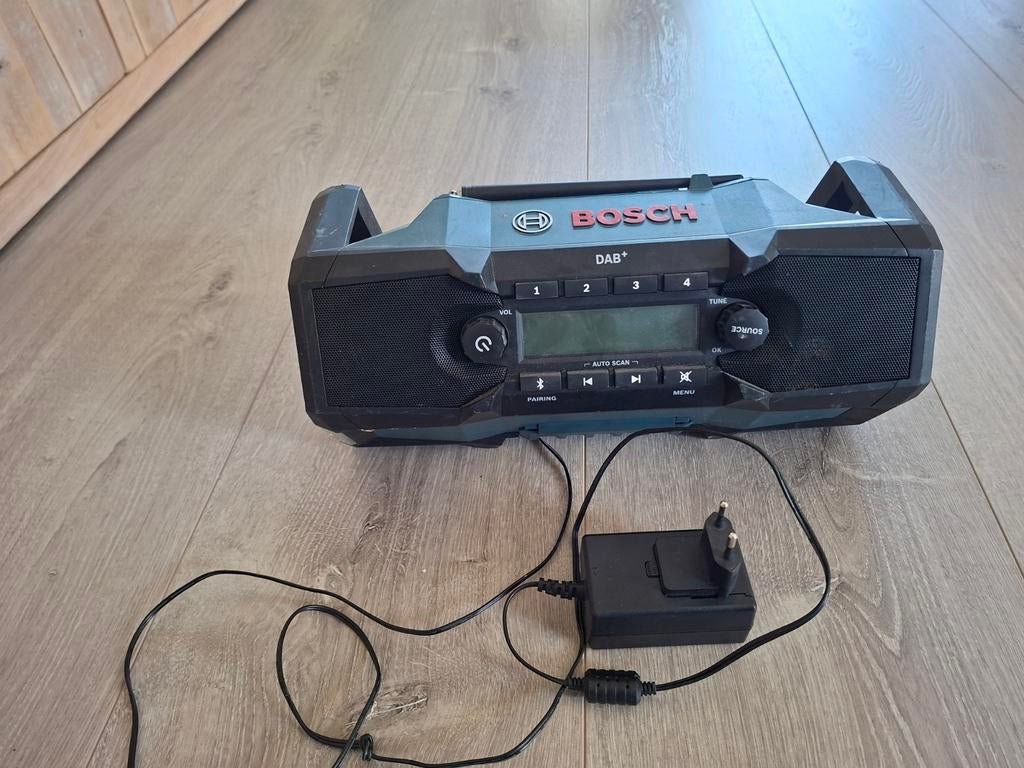 Te koop Bosch bouwradio, Ophalen of Verzenden, Zo goed als nieuw, Bouwradio