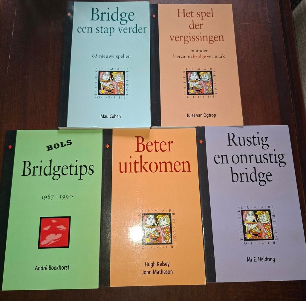 Set van 5 bridgeboeken, Ophalen of Verzenden, Diverse auteurs