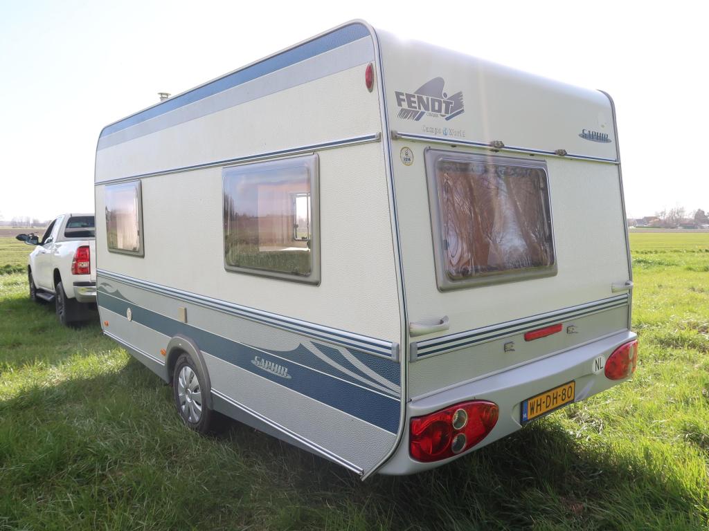 Fendt Saphir 420 Q / luifel, Caravans en Kamperen, Caravans, Dwarsbed, Bedrijf, Treinzit, 750 - 1000 kg
