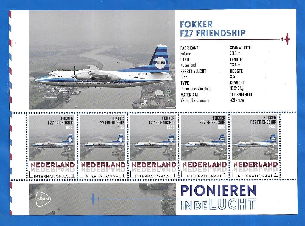 NVPH 3197 Pionieren in de lucht - Fokker Spin 1910, Verzenden, Na 1940, Postfris