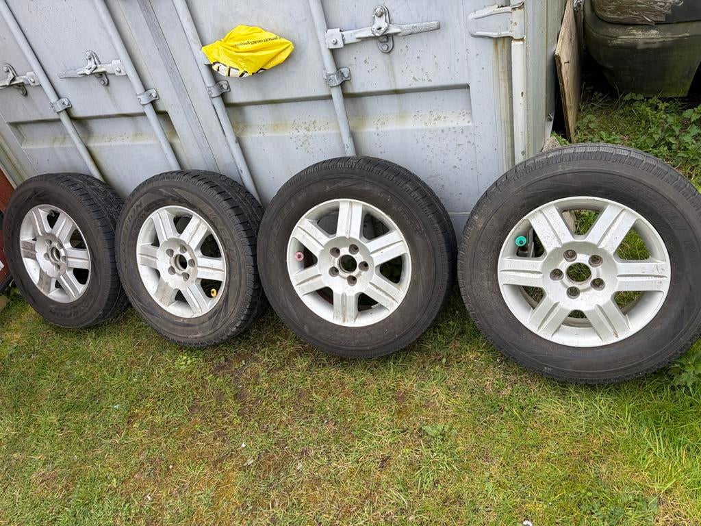 Set van 4 banden en velgen 215/70/R16, Ophalen, Gebruikt