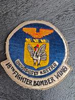 18th Fighter Bomber Wing, Korean War Period patch jaren 70 r, Ophalen of Verzenden, Luchtmacht, Amerika, Embleem of Badge