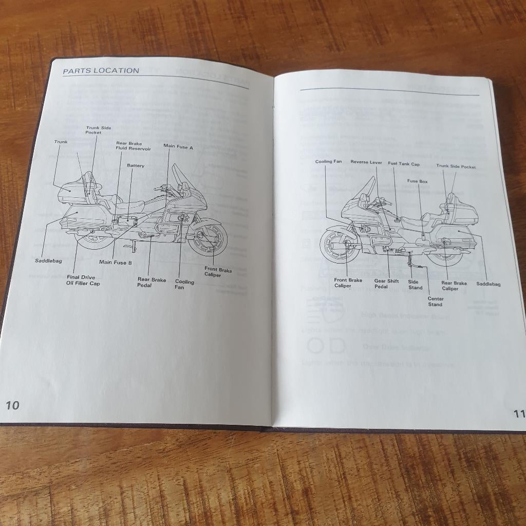 Gl1500 instruktieboekje, Motoren, Handleidingen en Instructieboekjes, Ophalen, Honda