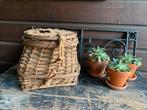 Landelijke rieten eendenmand, decoratie., Mand, Rond, Ophalen of Verzenden, Zo goed als nieuw
