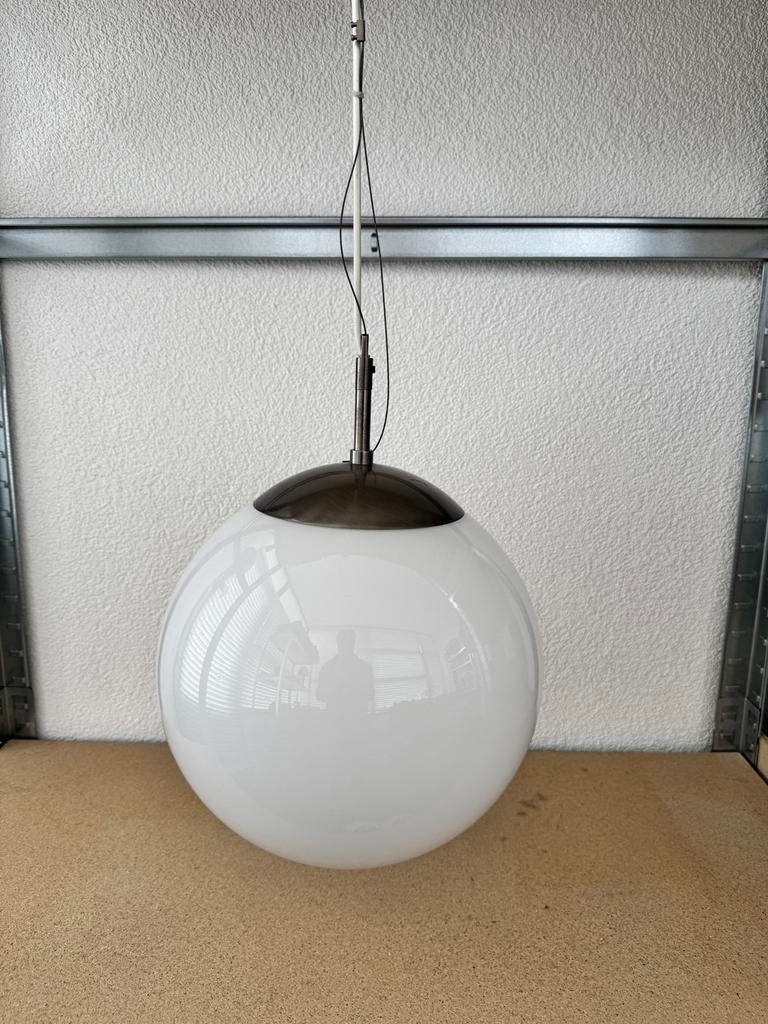 Melkglas bol hanglamp Fado 30, Ophalen of Verzenden, Zo goed als nieuw, Minder dan 50 cm