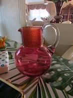 Antiek waterkan glas, Antiek en Kunst, Antiek | Glas en Kristal, Ophalen of Verzenden
