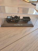 Jeep Willys MB met aanhanger helaas raampje gesneuveld, Overige merken, 1:50 of kleiner, Auto, Ophalen of Verzenden