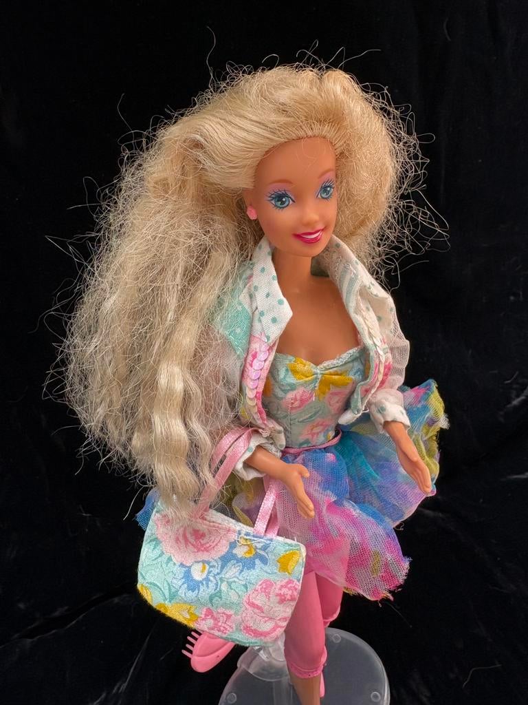 Mattel Teen Talk Barbie uit 1991, Verzamelen, Poppen, Ophalen of Verzenden, Gebruikt, Pop