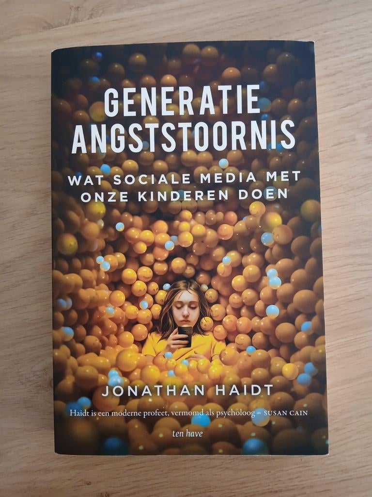 Generatie angststoornis - J. Haidt - 9789025912673, Ophalen of Verzenden, Zo goed als nieuw