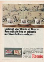 Retro reclame 1966 Remia margarine actie kopjes servies, Verzenden, Overige typen