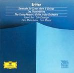 britten serenade for tenor, horn strings, Verzenden, Romantiek, Zo goed als nieuw, Orkest of Ballet