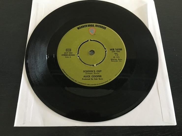 Alice Cooper "School's Out" 7" single uit Zweden, Gebruikt, Verzenden, 7 inch, Single