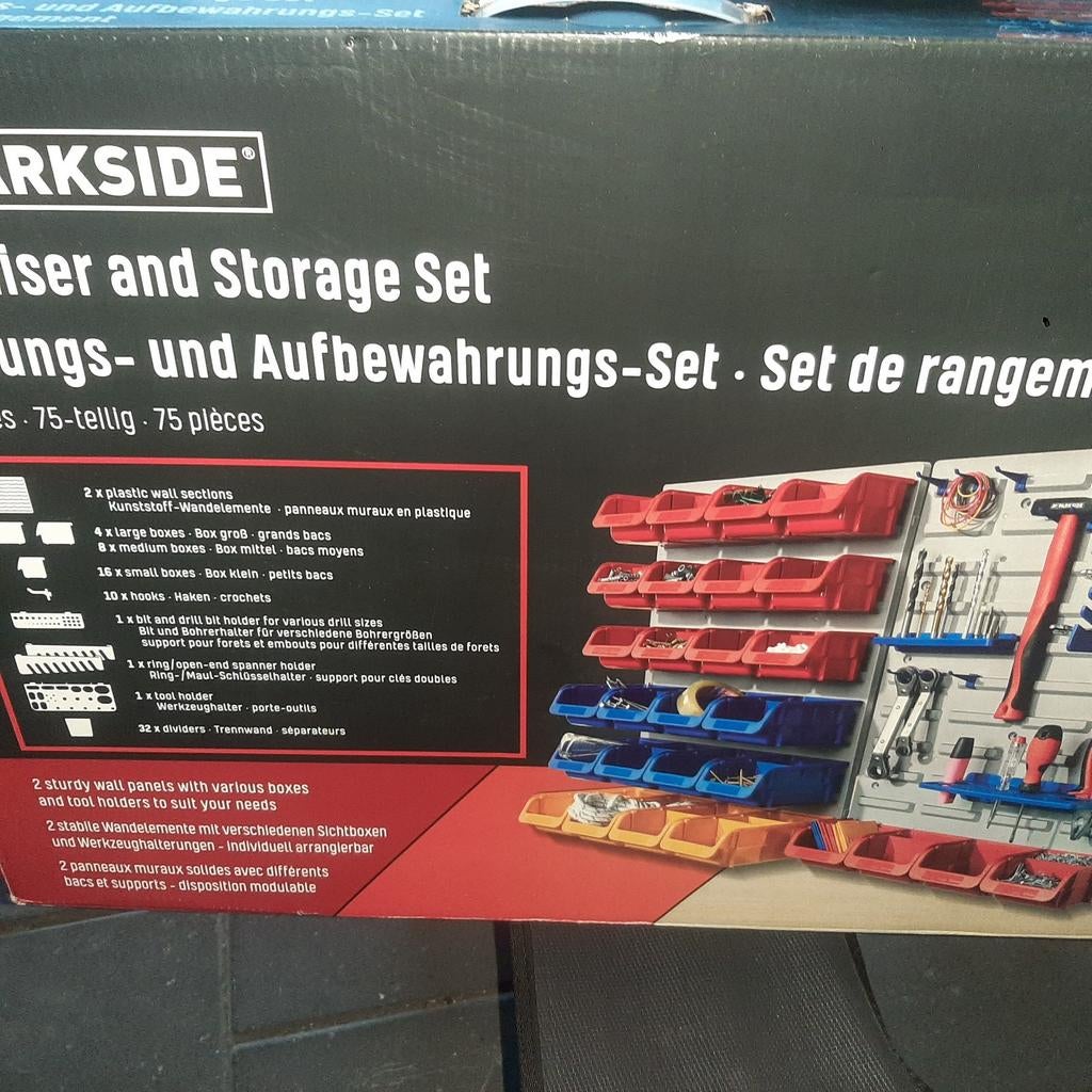75 delige gereedschap bord en opbergbord., Doe-het-zelf en Verbouw, Gereedschap | Handgereedschap, Ophalen of Verzenden, Nieuw