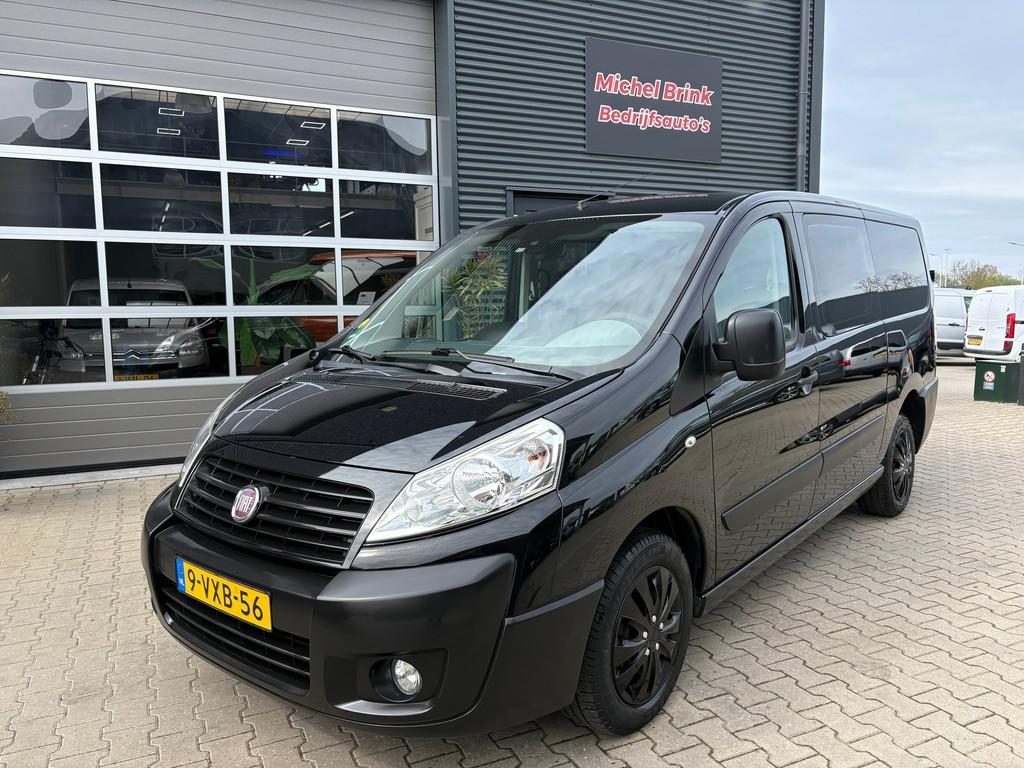 Fiat Scudo 12 2.0 MultiJet Dubbele Cabine Marge, Auto's, Voorwielaandrijving, 15 km/l, Gebruikt, Zwart