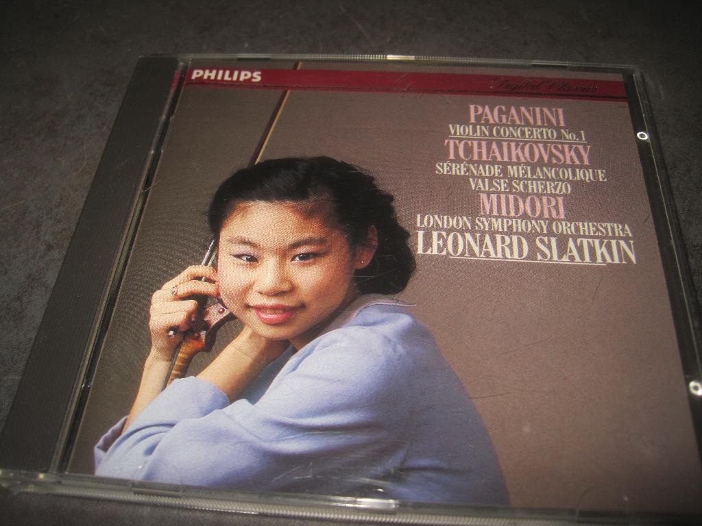 Paganini Tchaikovsky Violin Concertos Midori op Philips, Ophalen of Verzenden, Classicisme, Zo goed als nieuw, Kamermuziek