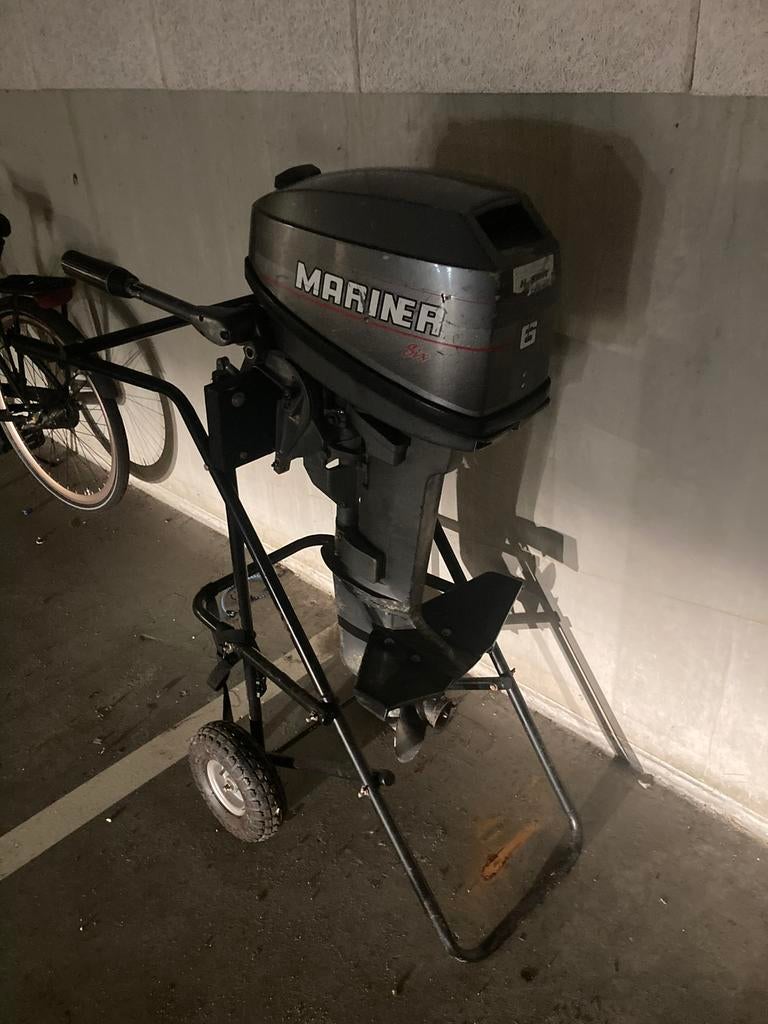 Mariner 6 pk 2T KT en Honda 10 pk 4T KT, Watersport en Boten, Buiten- en Binnenboordmotoren, Ophalen, Zo goed als nieuw, Benzine