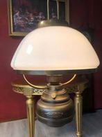 Retro American Coop 1850 hanglamp  elektrische olielamp, Ophalen of Verzenden, Gebruikt, Overige materialen, Minder dan 50 cm