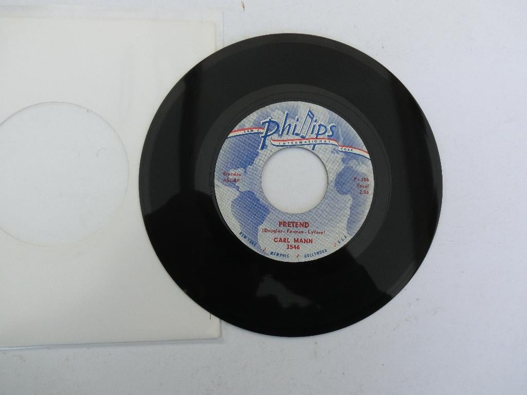 Carl Mann Pretend, Voor 1960, 7 inch, Single, Ophalen of Verzenden